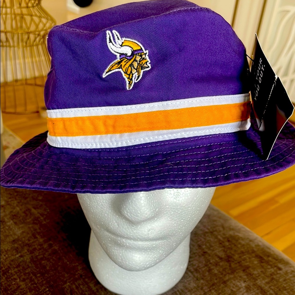 Purple Bucket Hat with Team Logo